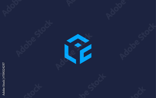 letter lc with hexagon logo icon design vector design template inspiration