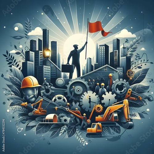Labours Day - workers day - beautiful labour day design
