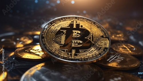 Cryptocurrency - bitcoin coins
