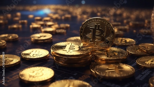 Cryptocurrency - bitcoin coins