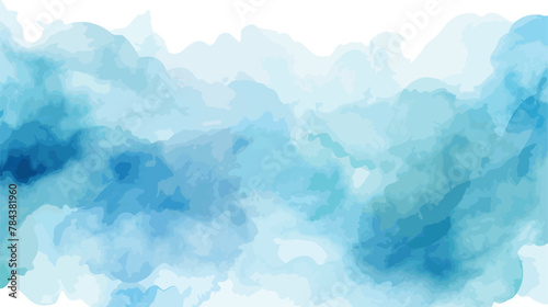 Blue watercolor abstract background. Watercolor blu