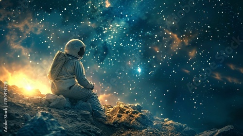 Cosmic Obstacles Amongst the stars, tiny astronauts encounter obstacles like self-doubt, fear of failure, and uncertainty