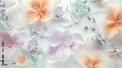 Monochrome 3D florals add modern sophistication to classic decor.