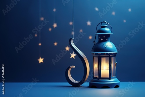 Eid ul adha festival with lantern background