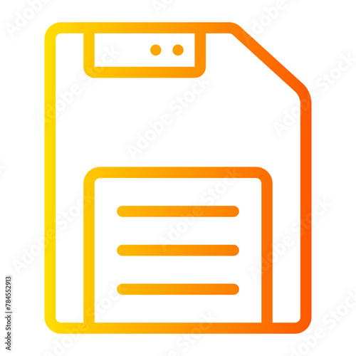 floppy disk gradient icon