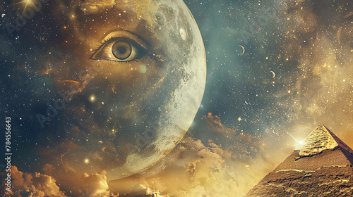 Quantum scientists at work uncover a cosmic connection between moon cycles galaxy mysteries and Egypts ancient wisdom