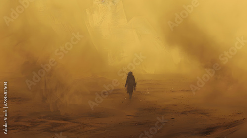 Walking in a sandstorm