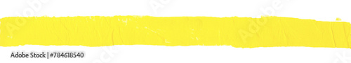 Żółty akwarelowy pas, half tone, półton, kropeczki. Przezroczyste tło.