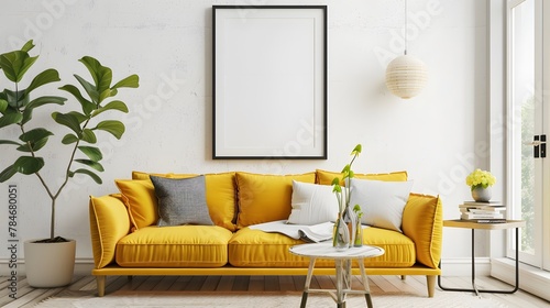 Sunshine Glow: Elevating Your Space with Scandinavian Style Living Room Poster