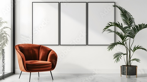Framed Elegance: Elevating Your Living Space with Velvet Armchair