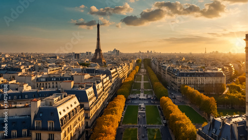 Stunning city of Paris european
