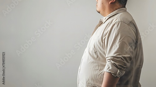 肥満の男性