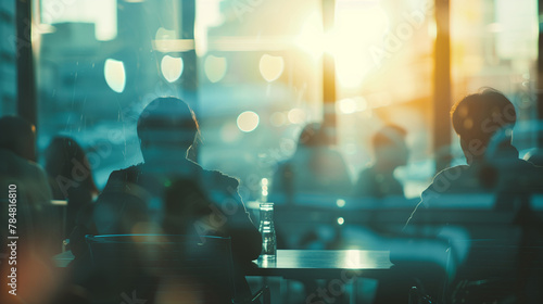 Urban Reflections: Contemplative Moments in Cafe Light