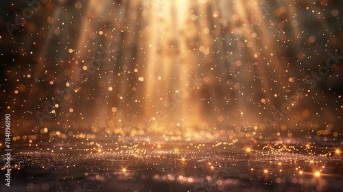 Rain of golden light