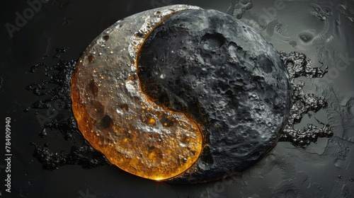The yinyang symbol depicting the harmonious duality of opposites and how they complement each other in perfect balance.