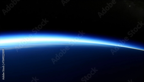 A breathtaking view of Earth's horizon as seen from space