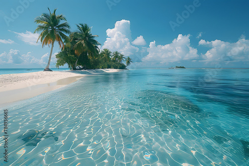 無人島のきれいな海