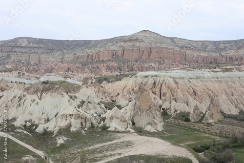 geological formation in cappadocia of Turkey