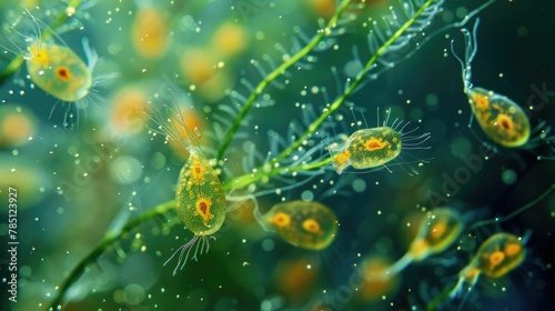 Microscopic The Vital Role of Phytoplankton in the Underwater Ecosystem
