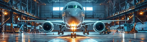 Aviation tech, IoT for predictive maintenance, efficient operations, space for copy