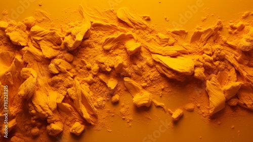 Vibrant Turmeric on solid background.