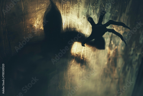 A dark demon shadow, showing the concept of the devil inside yourself