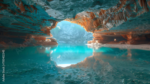 cave in the blue sea