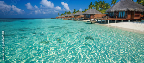 Tropical resort in maldives