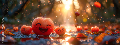 An adorable love emoji featuring red hearts captured to evoke feelings of love and happiness