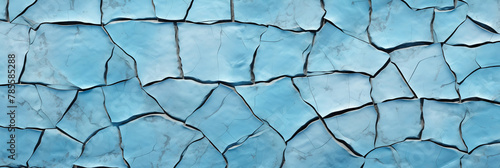 Vast canvas of cracked earth revealing natures abstract artistry. A network of deep cracks forms a natural mosaic, resembling an arctic expanse