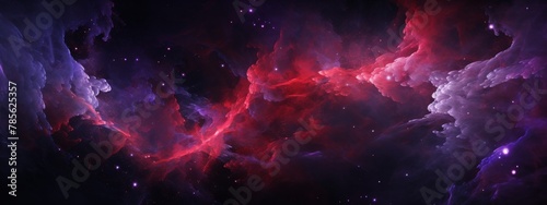 Colorful Space Filled With Clouds and Stars