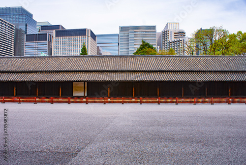 Edo Sentinel: Hyakunin-bansho Guardhouse Amid Tokyo's Modernity, April 2024