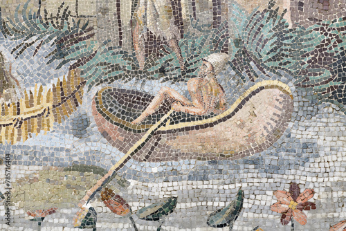 Fragment of Nile mosaic or Palestrina Mosaic.