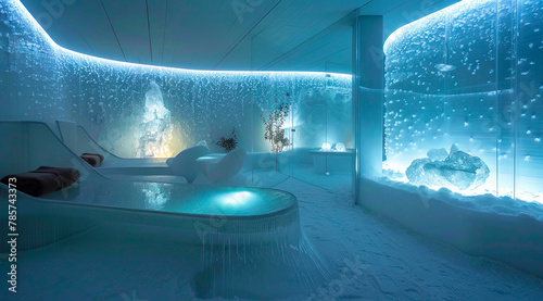 Salt therapy luxury rejuvenation spa with purified air