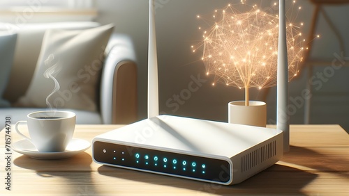 White router on a table 