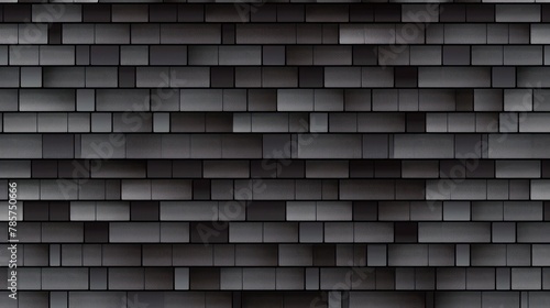 A seamless pattern of dark cubes arranged meticulously to create an endless abstract geometric background The image conveys a sense of order and modernism