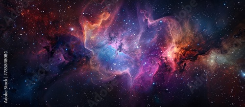 A vast cluster of brilliant stars known as the Orion Nebula, located in the constellation, showcases a stunning celestial display in the night sky