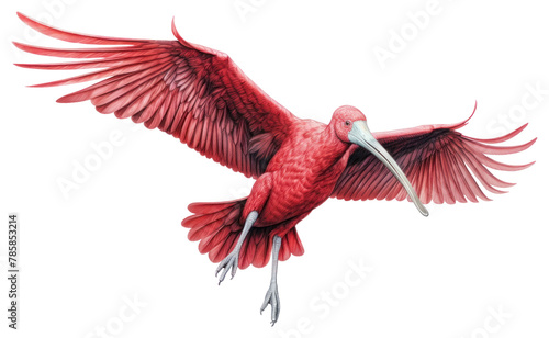 PNG Ibis spreading wings animal flying bird