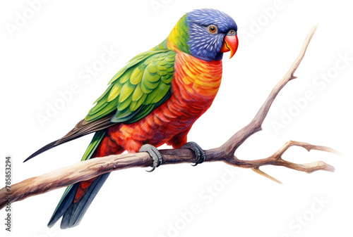 PNG Cute chunky rainbow lorikeet bird parrot animal