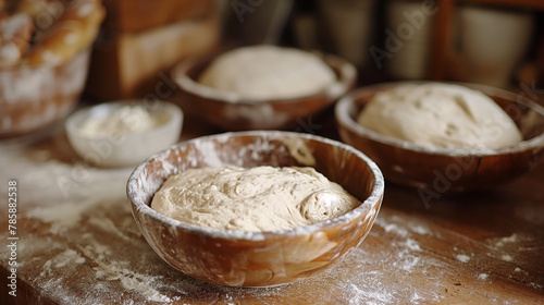 sourdough fermentation process: from bubbly mixture to active culture ready for baking bread