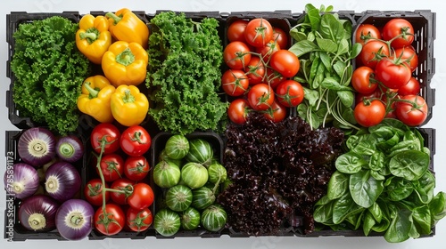 Fresh Vegetable Advertisement Banner for Supermarket Business.