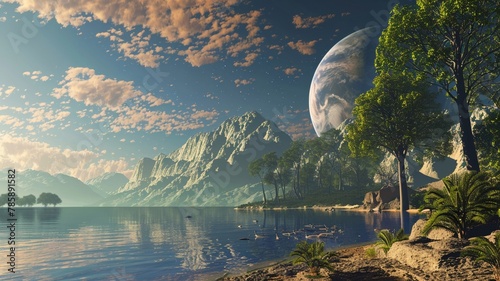 An alternate reality where Earths inhabitants live in harmony with a warmer planet
