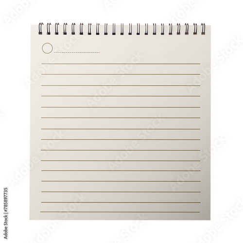 PNG spiral notebook, transparent background