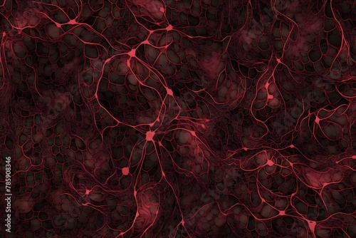 Blood vessels, Seamless pattern, Blood vessels, rendering