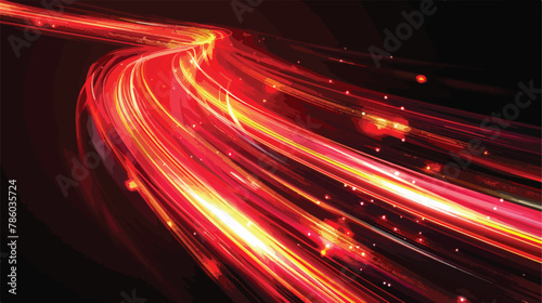 Fire red plazma motion neon lines sparkle light effec