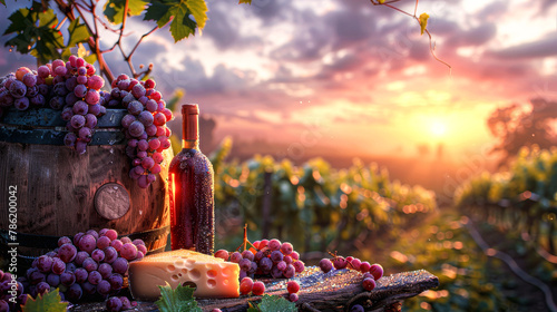 Sunset Vineyard Wine Tasting Experience.