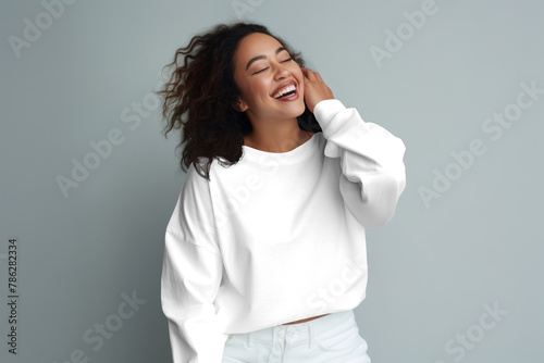 Women's sweaters png, transparent mockup