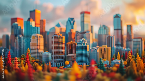 Calgary Skyline Lego Cityscape