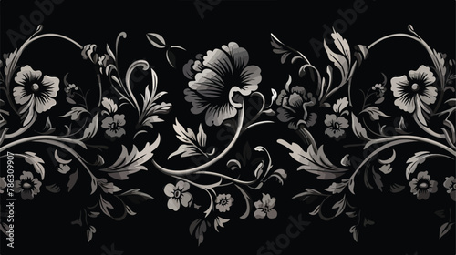 Gothic Floral Tapestries gothic style tapestry design