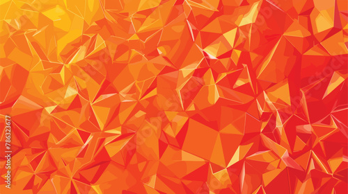 Orange polygonal pattern which consist of triangles. G